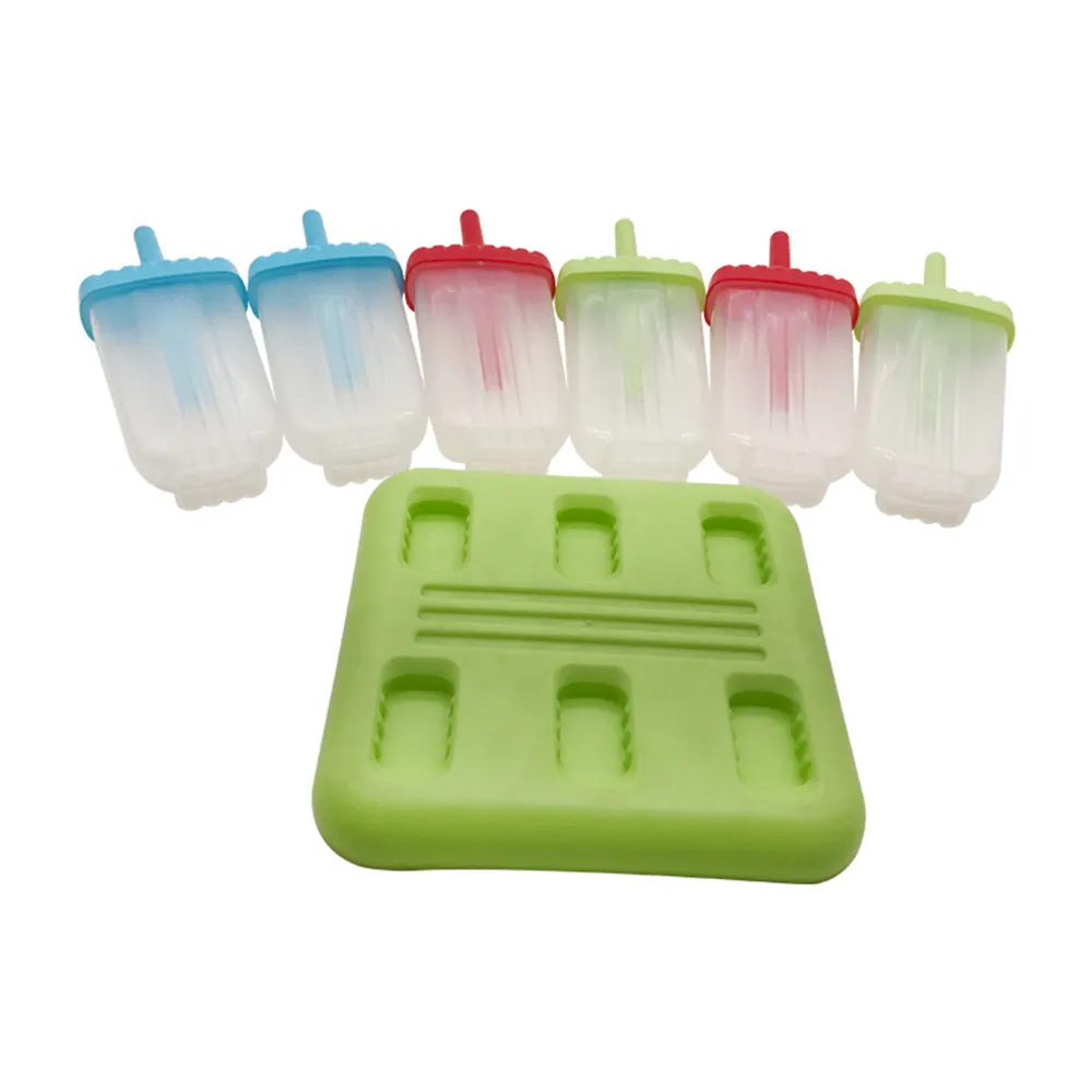 Colorful Candy Color Popsicle Mold/Ice Cream Pop Maker Plastic Ice Lolly Moulds