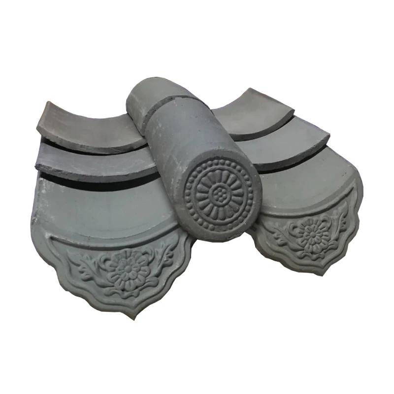 Porcelain tiles grey ceramic roof tile use for Japanese temple garden