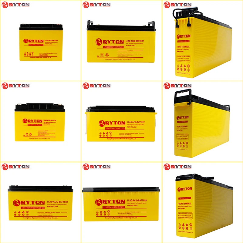 
Solar Gel Battery 12V 65Ah 100Ah 150Ah 200Ah 250Ah with long life 
