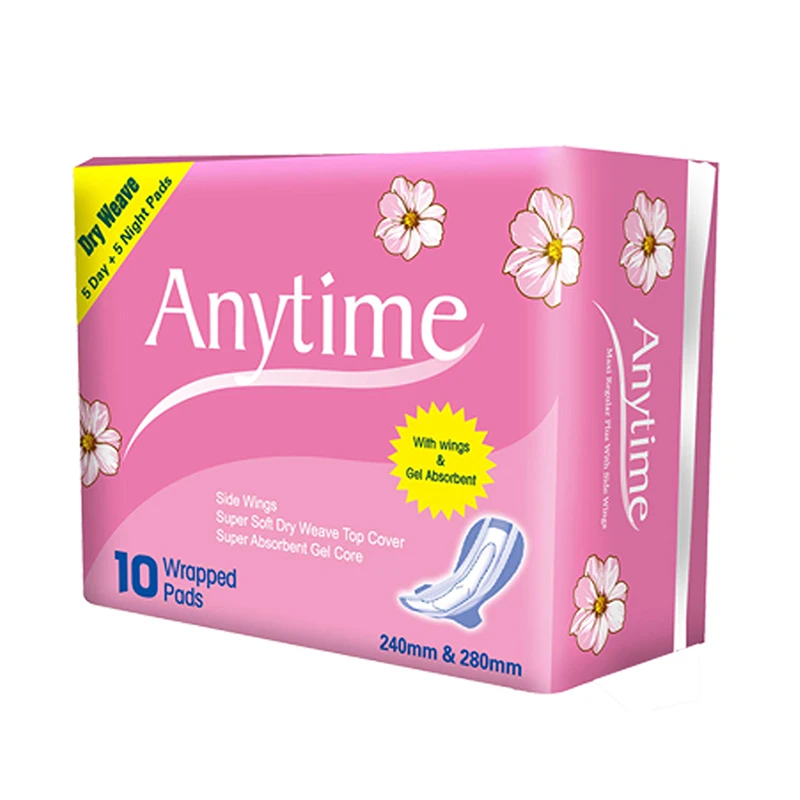 SN2471 Cotton Sanitary Napkin Lady Pad Manufacturer Wholesale Price OEM Brand Name Women Towel All Sizes