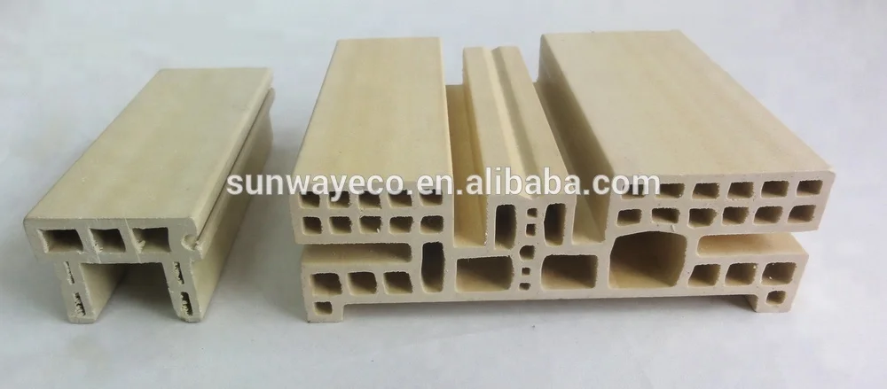 2018 Waterproof Recycled Door Frame door profile pvc WPC