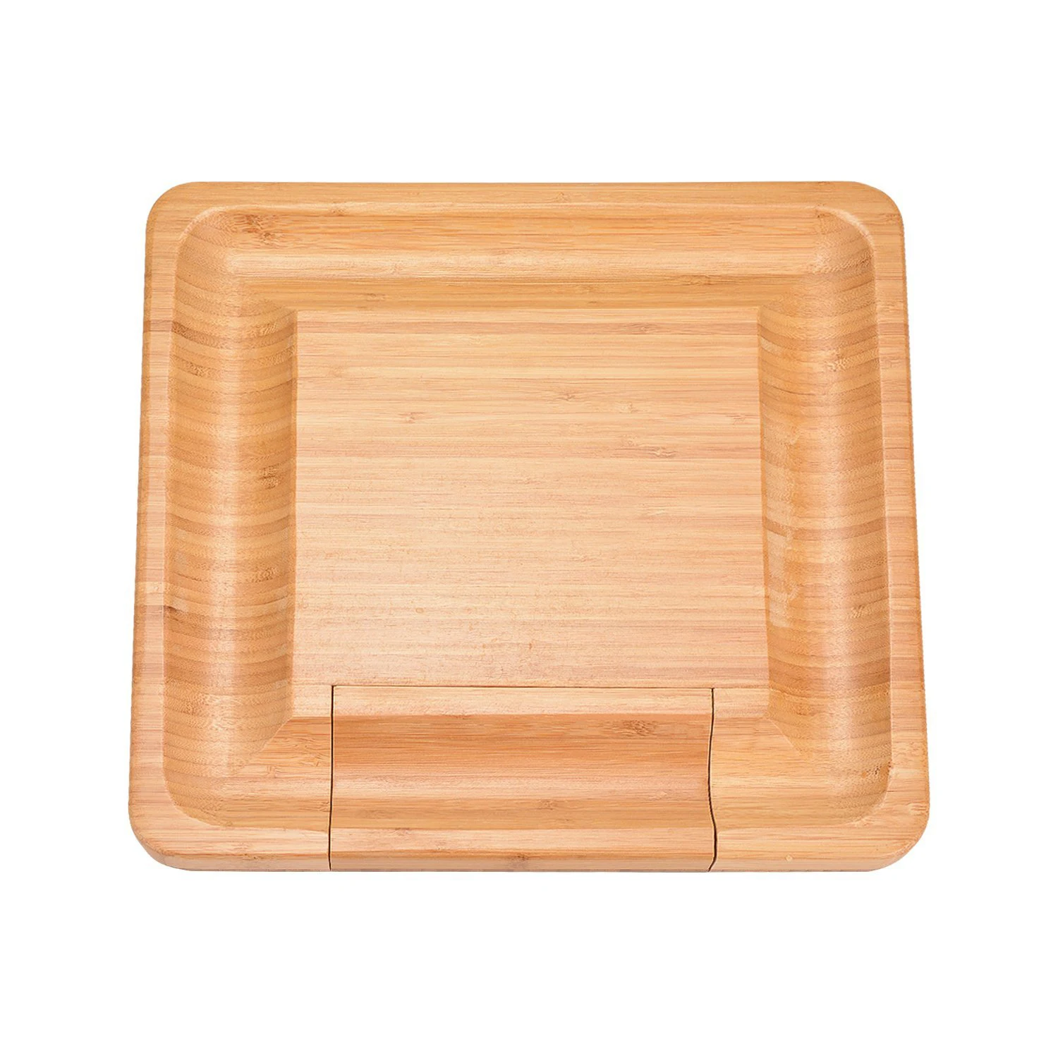 Bamboo Cheese Board and Knife Set, Charcuterie Platter Serving Tray for Wine, Crackers, Brie and Meat