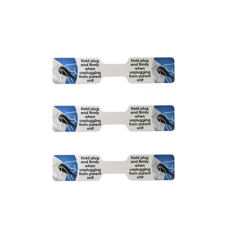 Изготовленный На Заказ фирменный логотип кабель проволочные этикетки наклейка на рулоне для упаковки