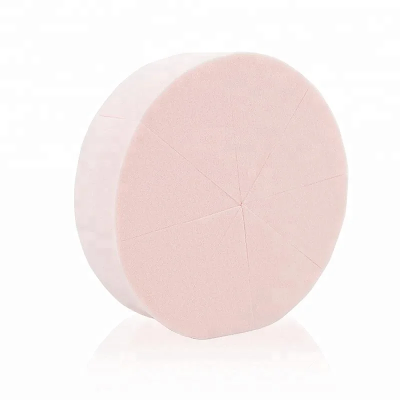 hot sell Portable 8PCS Small round shape Makeup Sponge With PVC Bag