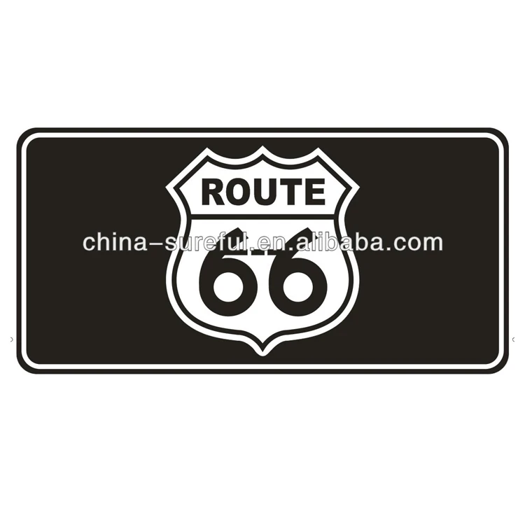 Decorative license plate, blank tin sign printing, vintage tin signs