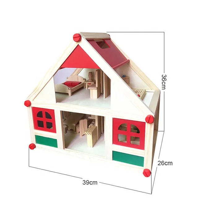 New Design Wooden Doll House for Kids Toy
