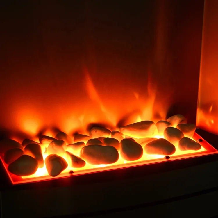 Simple style safe heater wood freestanding electric fireplace with mantel