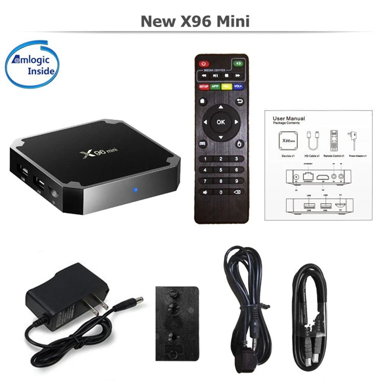 X96 mini with Amlogic S905W 1GB RAM 8GB ROM or 2GB RAM 16GB ROM  4k Android 9.0 tv box