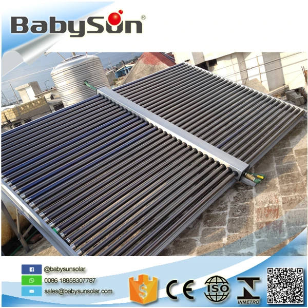 BABYSUN evacuated tube solar manifold collector, colector tubo de vacio