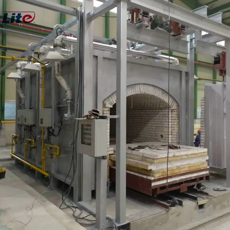 High Temperature Heat Treatment Industrial Shuttle Kiln Shuttle Sintering Furnace