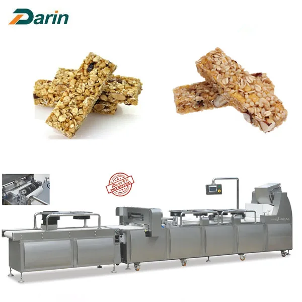 Cereal bar machine Production Line / Snack Flat Bar DRC-75 Type WEG Motor