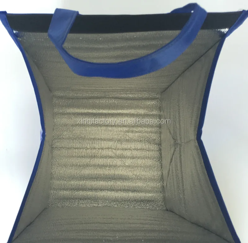 
metallic lamination non woven cooler bag Lunch Insulated Cooler Bag 