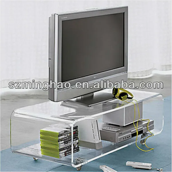 Высококачественная прозрачная акриловая мебель для гостиной телевизионные стойки с