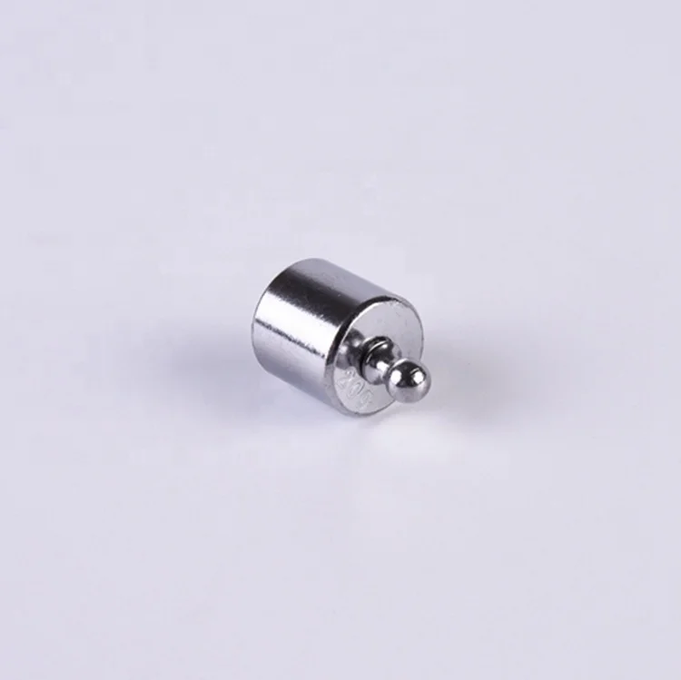 Standard custom 100g chrome-plated steel calibration weight box set for pocket scale