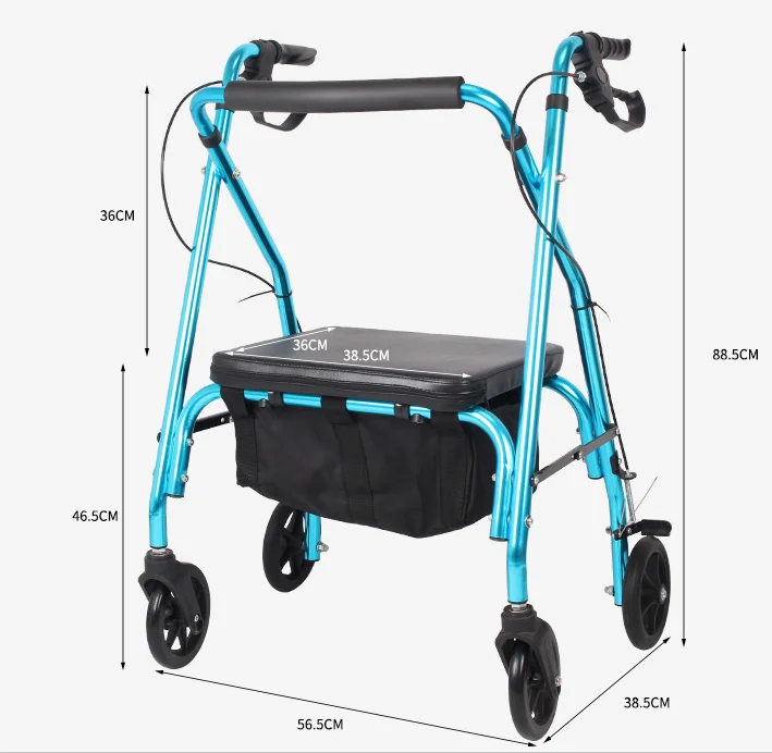 health and medical product walker rollator for elderly disabled shopping cart