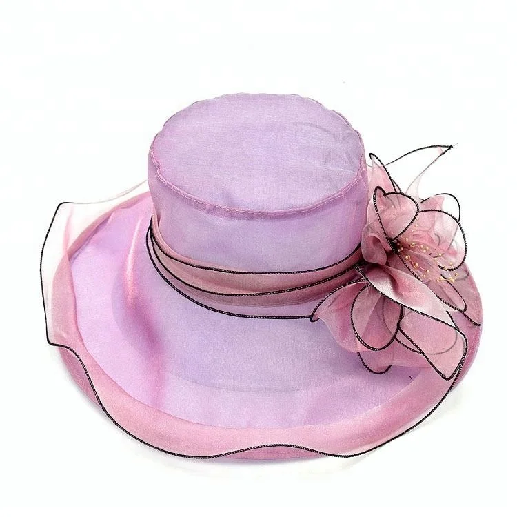 Hot Women Organza Church Fascinator Party Hat