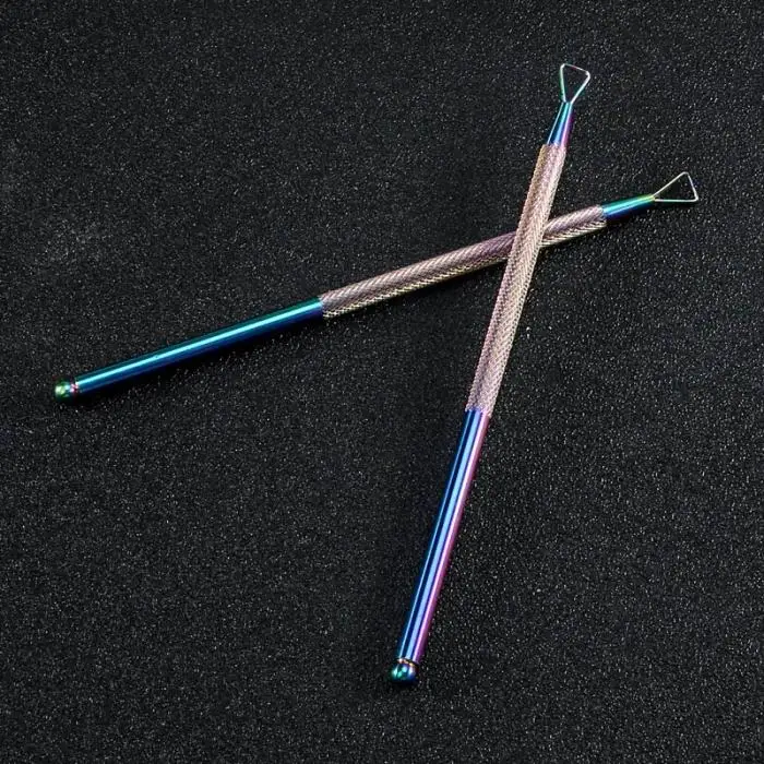 Nail Polish Remover Cuticle Stainless Steel Triangle Cuticle Peeler Scraper Remove Gel Nail Tool