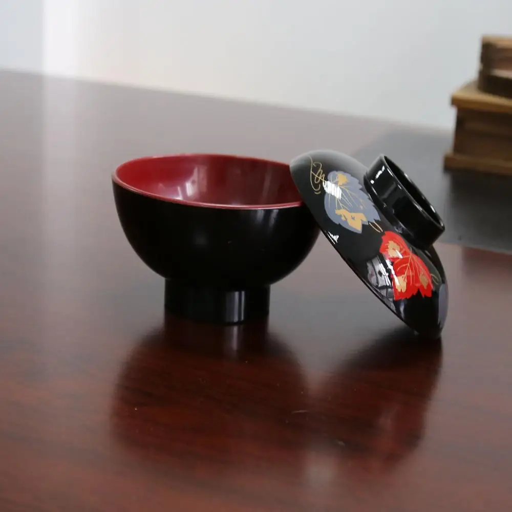 2021 Japanese Restaurant Plastic Black Soup Ramen