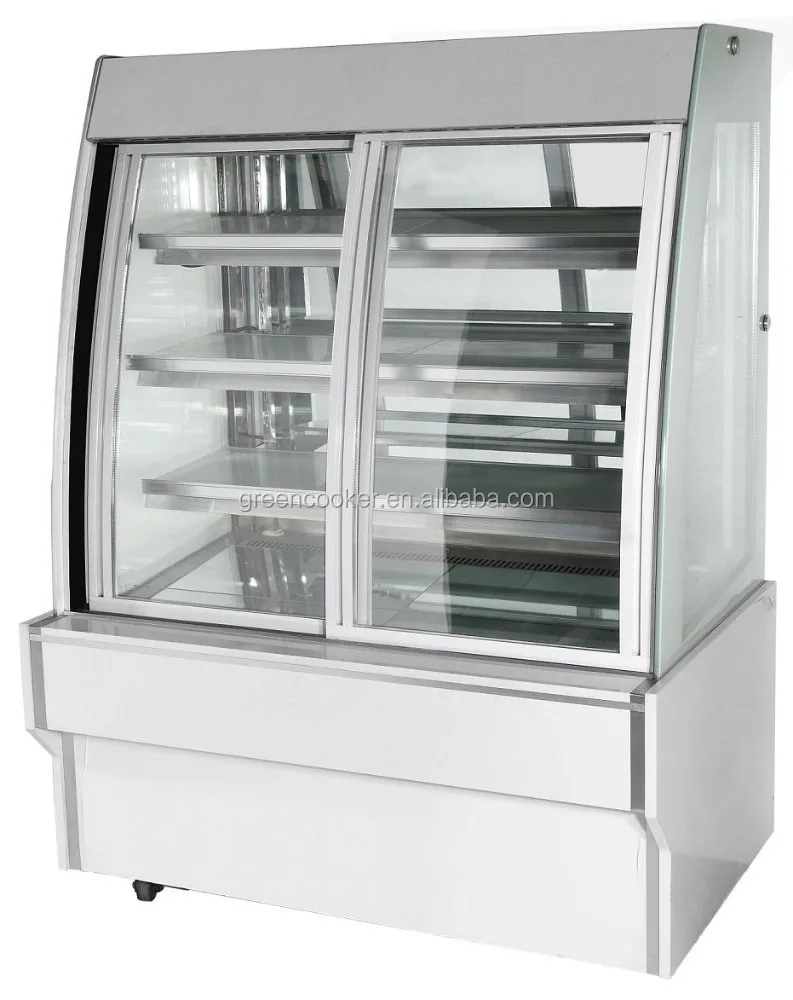 Glass Window Refrigeragted Cake Display Showcase For Bakery Bread Showcase Bakery Display Cabinet
