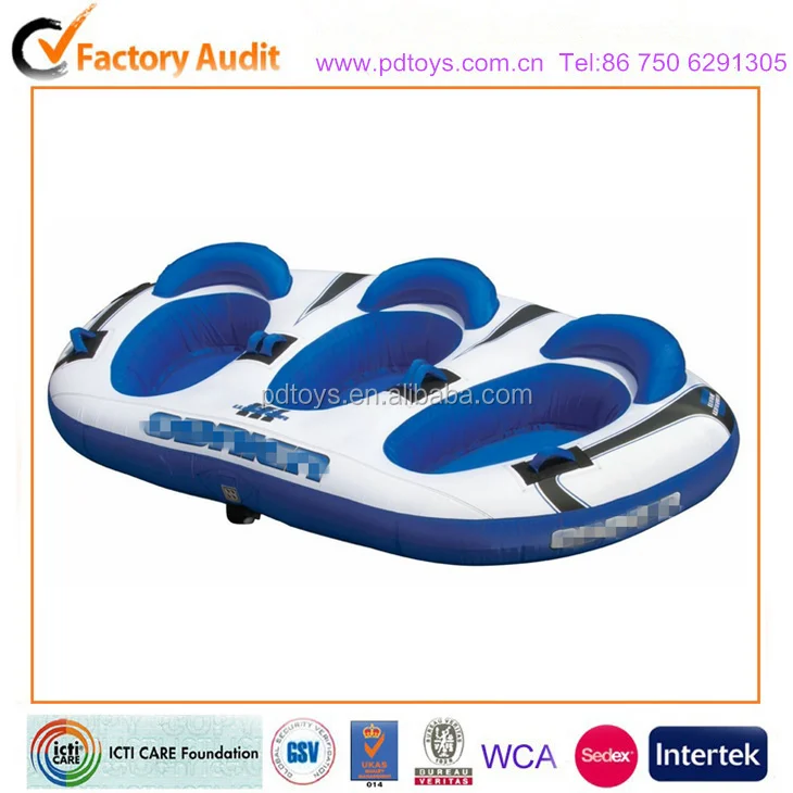 ATV Surf Ski Inflatable Tube Towable for Kids Outdoor PVC Sports Tube for Water Fishing Home & Indoor Water Park for Schools