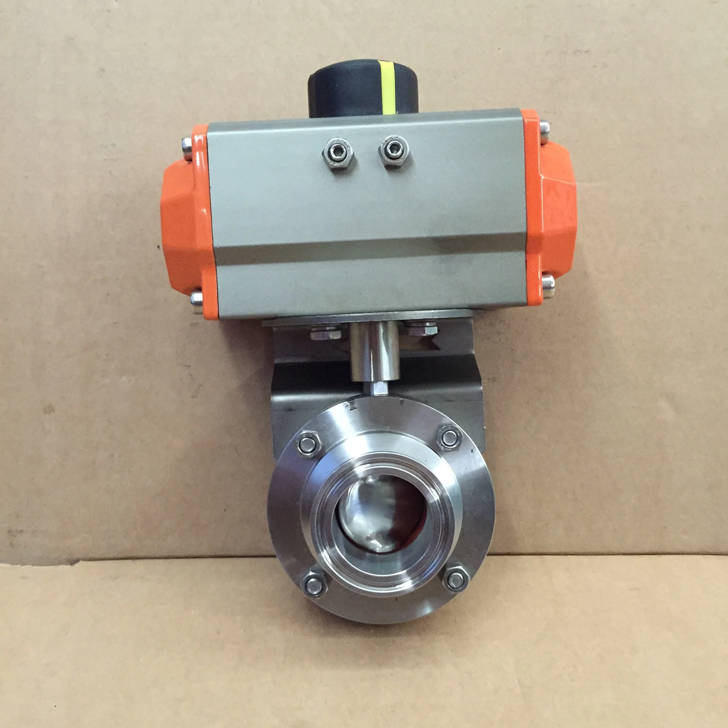 Stainless Steel SS304 union completely butterfly valve Electric actuator