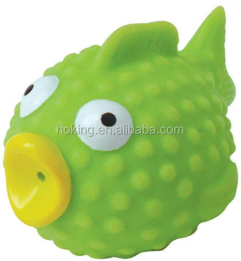 Sea animal rubber fish bath toy