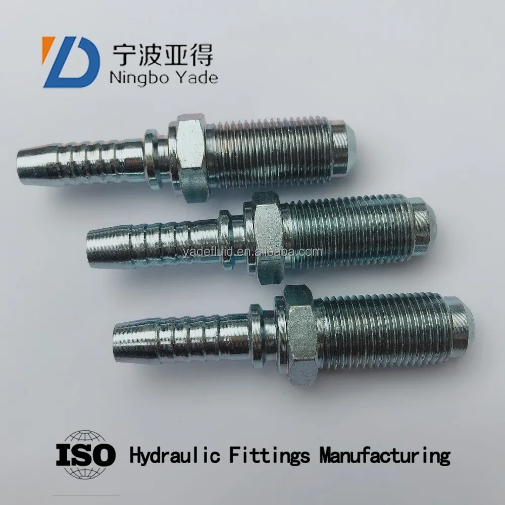 10811L-22-08 Advanced metal stainless steel brass metric hydraulic hose end fitting connectors