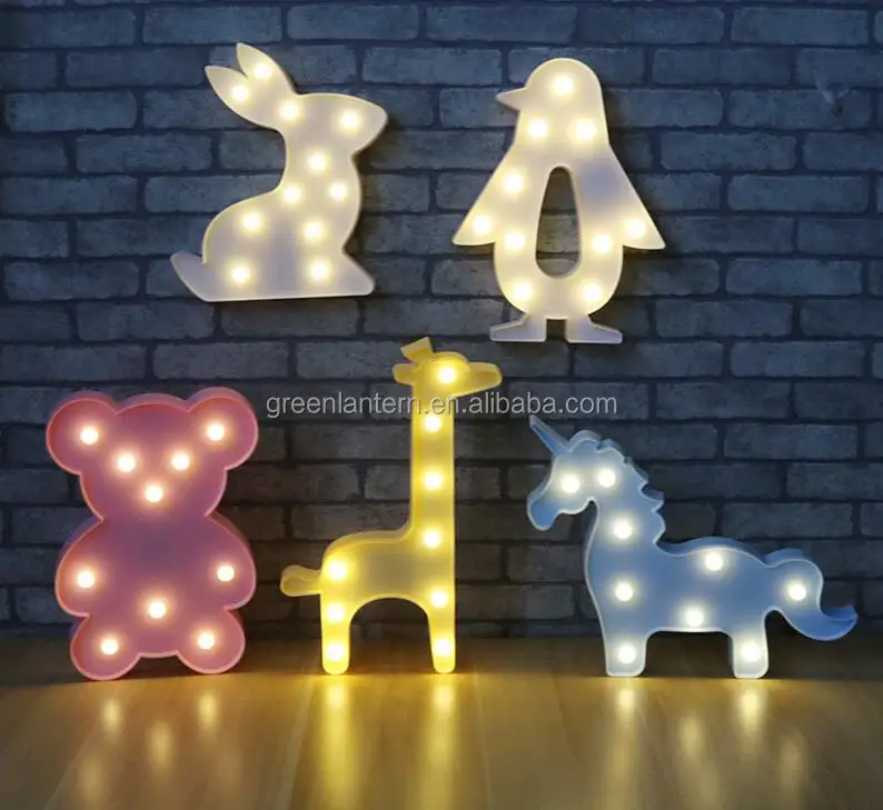 Children Decor Moon Cloud Light 3D Lamp Novelty Luminaria Flamingo Cactus Star Marquee Letter Led Night Light