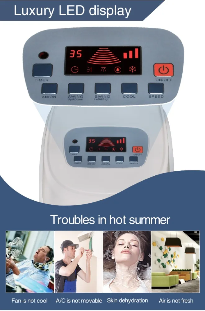 
Floor standing evaporative air cooler for room use 