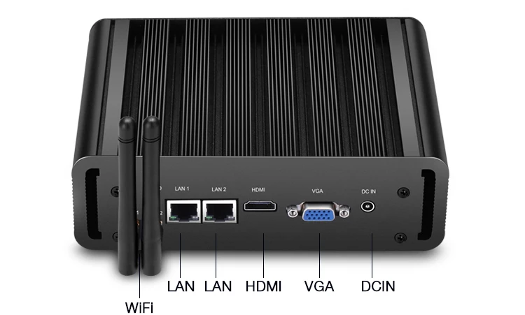 XCY linux мини ПК i5 5200u 2 lan 2 com 8 Гб оперативная память промышленных безвентиляторный настольный компьютер
