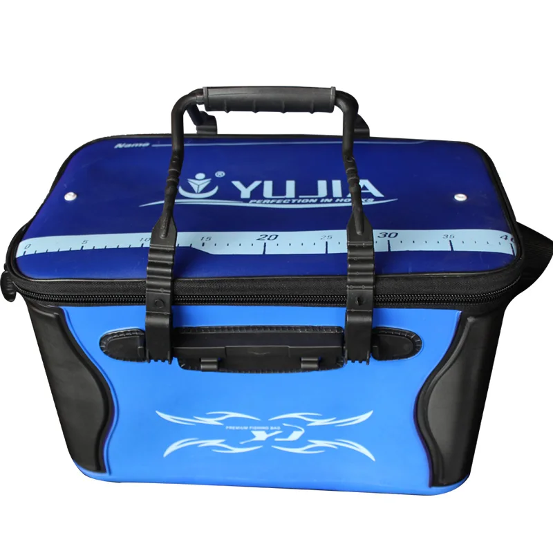 in stock foldable EVA waterproof fishing bucket plastic storage box