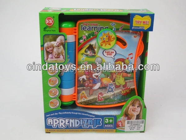 Cartoon English Spanish bilingual learning education toys