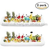 Inflatable Serving Bar Buffet Ice Cooler Beverage Serving Bar Salad Bar Tray Food Drink Holder