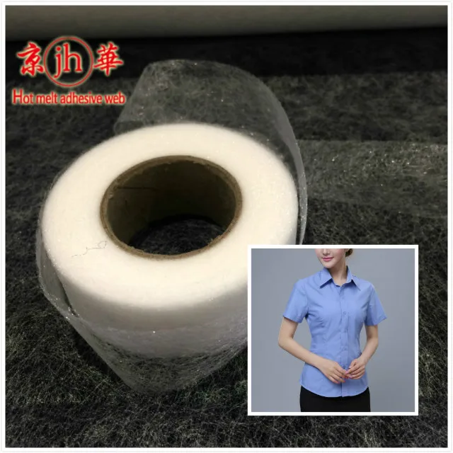 Double sided fusible interfacing/100%PA glue hot melt adhesive spray on no sew fusible adhesive