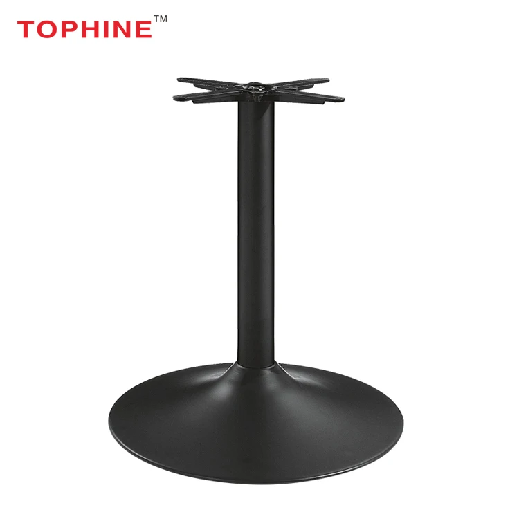
Commercial Contract TOPHINE Black Cast Iron Metal Restaurant Tulip Dining Table Base 