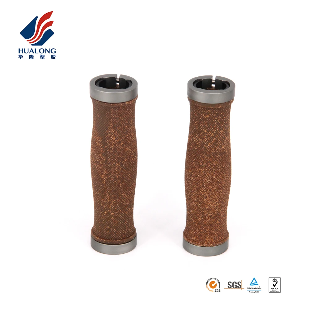 Ningbo HUALONG HL-G217A two sides locking ergonomic cork bike grips
