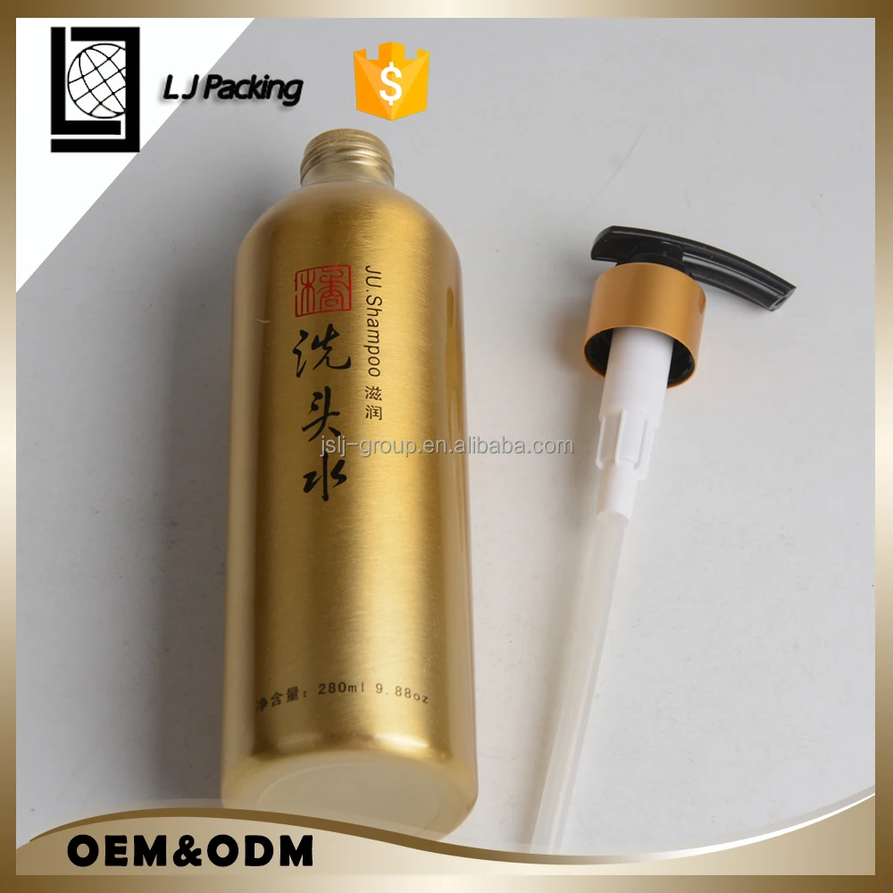 
Eco friendly design 500ml 250ml aluminium spray shampoo bottle 