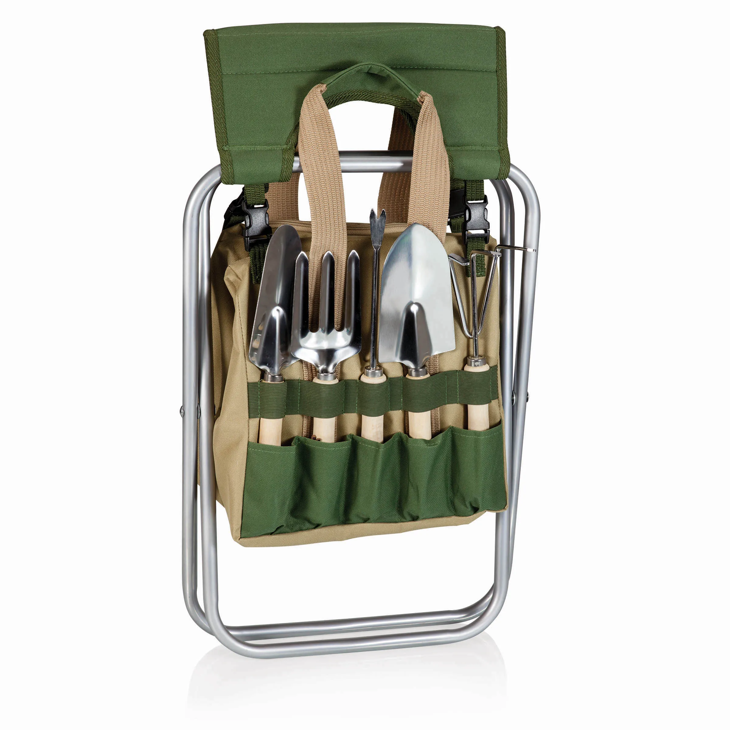 High Quality Wholesale Portable Folding Garden Tool Bags Chair With Garden Hand Tool