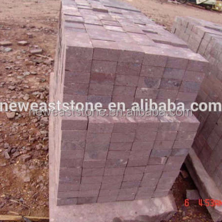 cheap patio red pyrophyllite stones paver block prices