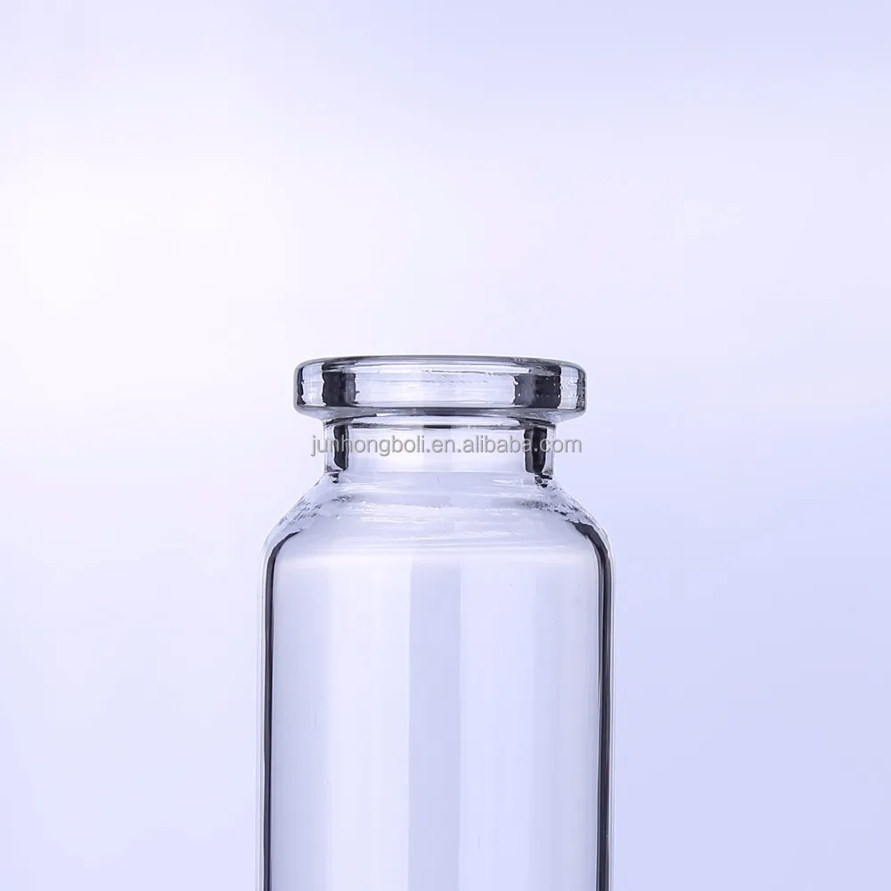 10ml 20ml 30ml Clear glass penicillin bottle liquid medicine empty injection bottle with rubber stopper glass pencillin bottle