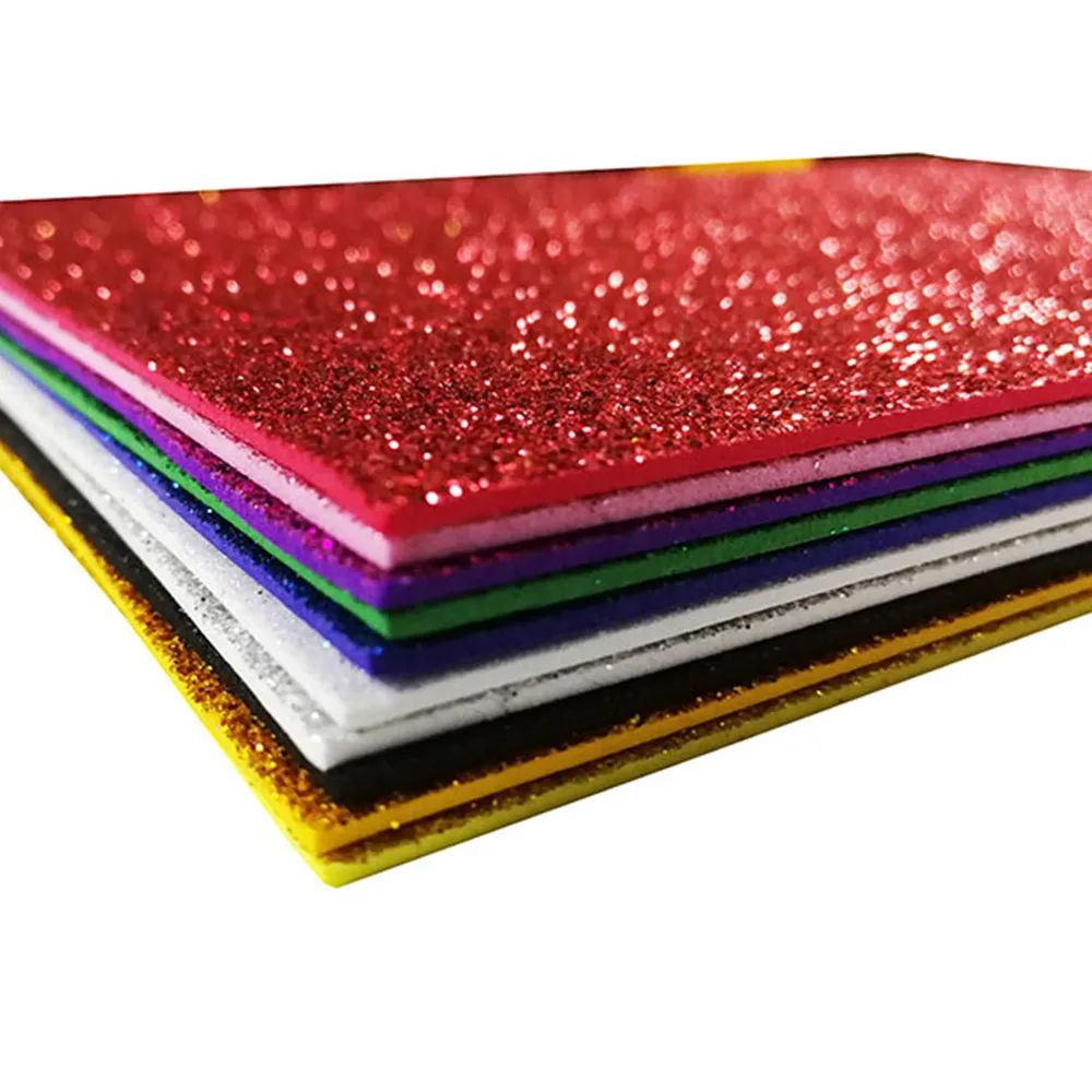 Color Glitter EVA material /Starry Eva Foam sheet 2mm