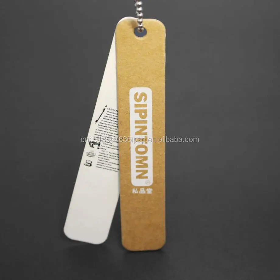 
china wholesale latest design brown paper hang tags for promotional 