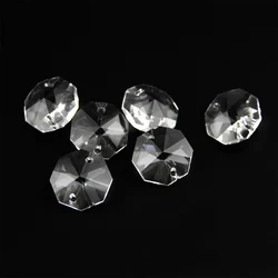 Wholesale Multi-Size K9 Crystal Two Holes Octagonal Chandelier Beads Octagonal Prism Chain Home Decoration