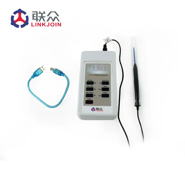 LINKJOIN LZ-643 portable gauss meter handheld digital magnetic field meter gaussmet manufacture with CE trade assurance supplier