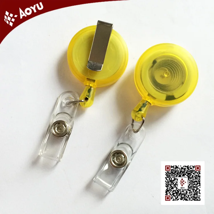 high quality retractable pull reel key chain