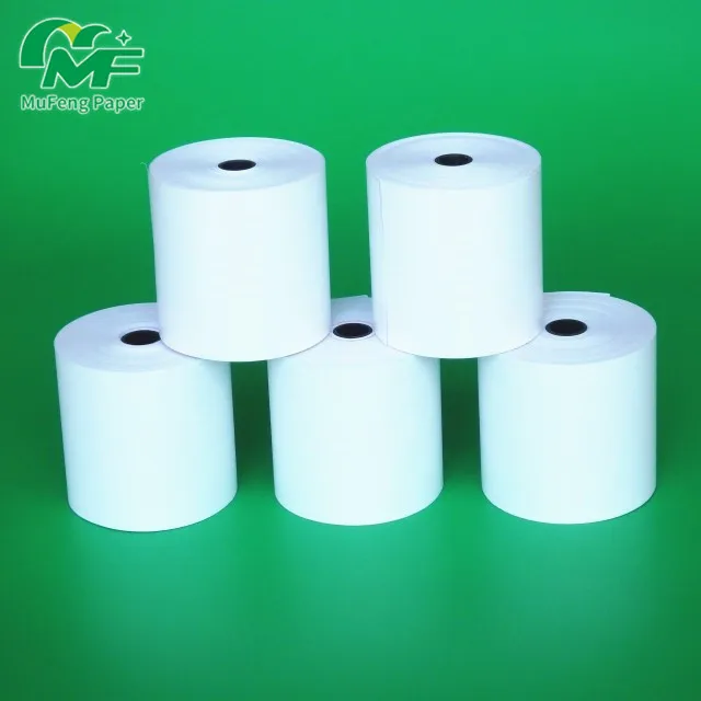 thermal paper rolls 80 X 80 mm with small black plastic core