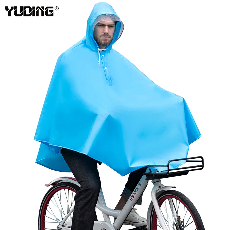 Custom good quality waterproof printed bike rain coat poncho for cycling