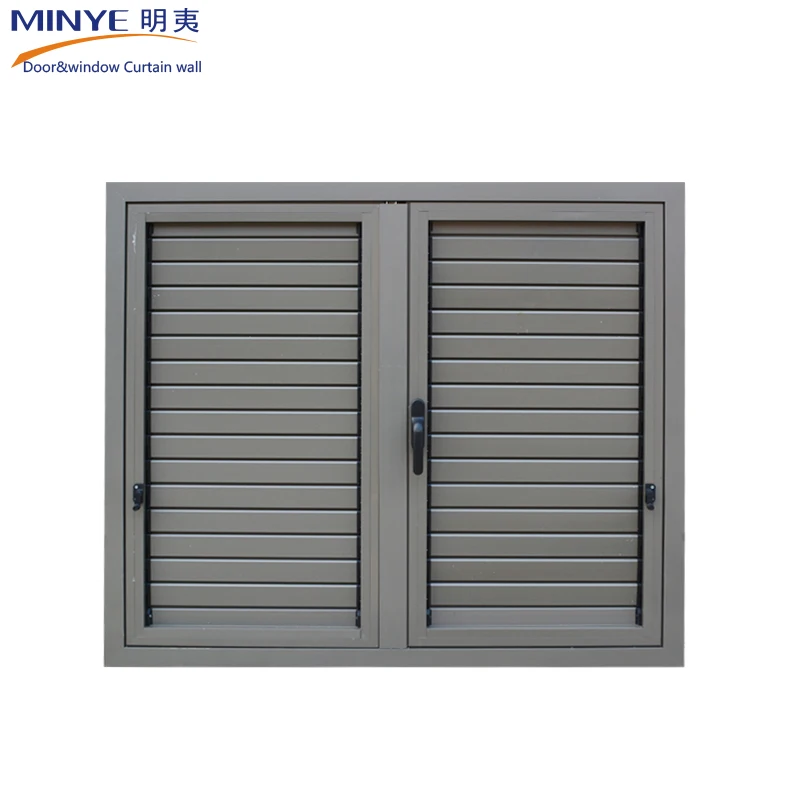 china top high quality aluminum profile with crank devices shutter louver window