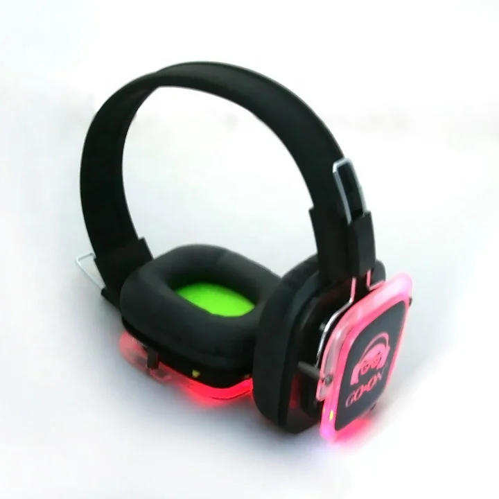 RF-309 3 channels Silent Disco wireless headphone and wireless transmitter for party