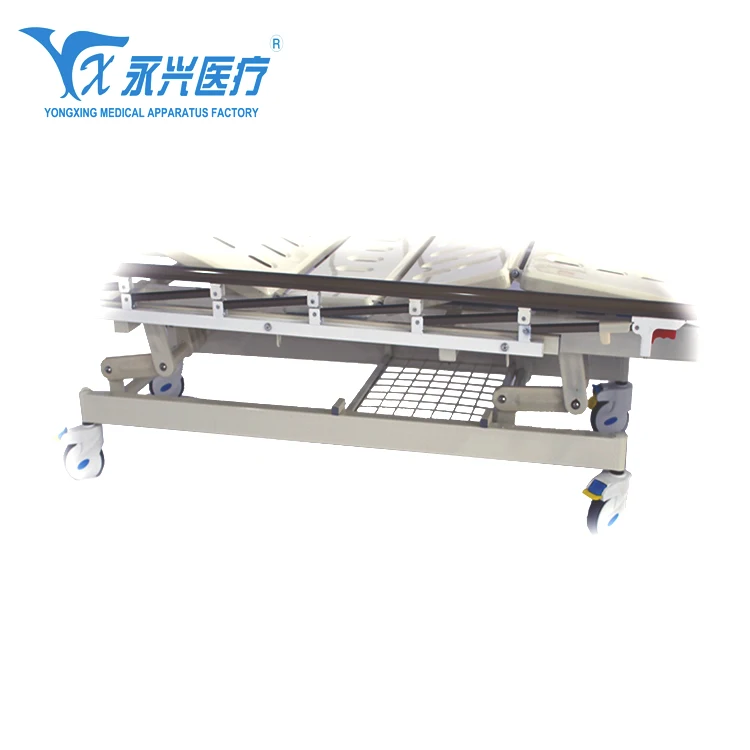 
YONGXING cheap price folding elderly care manual rotating medical nursing bed with toilet A04-018 